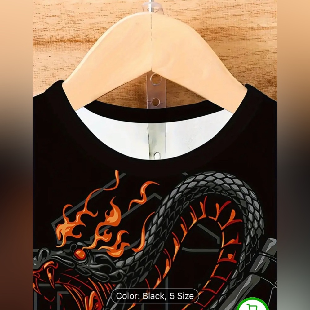 New Right Side Whiskey Snake Design Tee  Size Large. - Picture 3 of 9